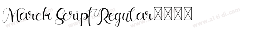 Marck Script Regular字体转换